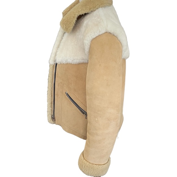 SANDRO PARIS Shearling Coat - Picture 9 of 16